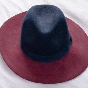 Ecote Two Toned Felt Wide-Brim Fedora